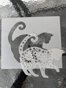 Cute cat stencil