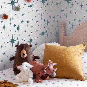 Durable shimmering stars stencil ideal for kids’ rooms, parties, and creative home decor