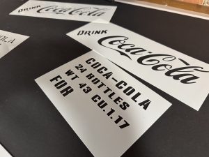 Personalized letter stencil made by MSTENCILS for custom design